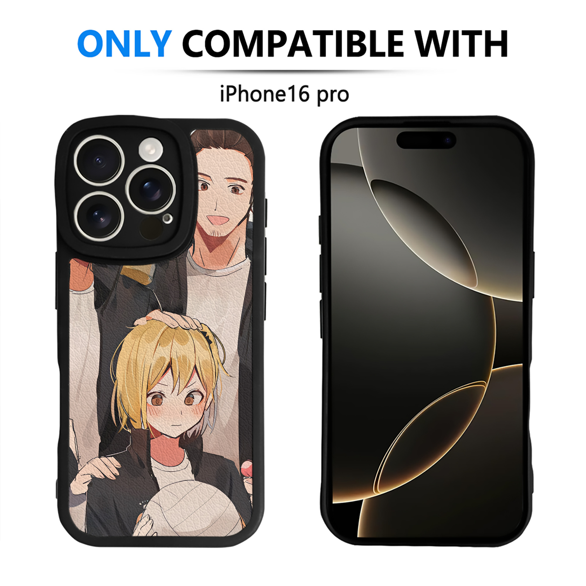 （画像用） ハイキュー!! Haikyu!! 【iPhone 16シリーズ対応】シリコンスマホケース（レザー調） 材質：シリコン